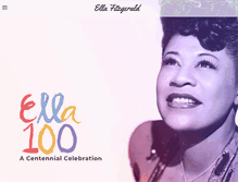 Tablet Screenshot of ellafitzgerald.com